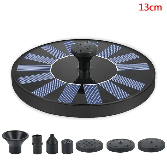 Mini Solar Water Fountain Pool Pond Waterfall Fountain Garden Decoration