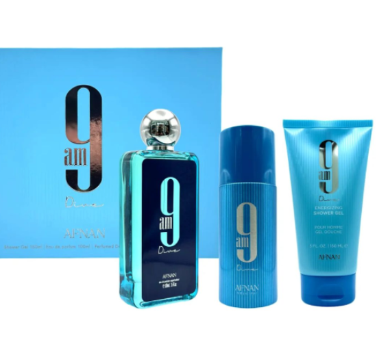 Afnan 9 Am Dive 3 Piece Gift Set LuxuryLifeWay Online Store
