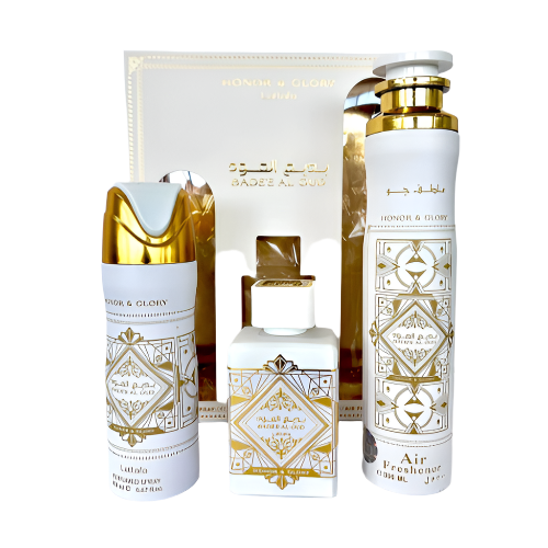 Lattafa Badee Al Oud Honor And Glory 3 Piece Gift Set LuxuryLifeWay Online Store