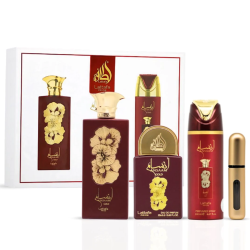 Lattafa Ansaam Gold 3 Piece Gift Set LuxuryLifeWay Online Store
