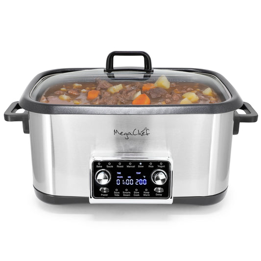 MegaChef 8 Quart 12-in-1 Deluxe Multi Cooker with Sous Vide and Multi-Functions LuxuryLifeWay Online Store