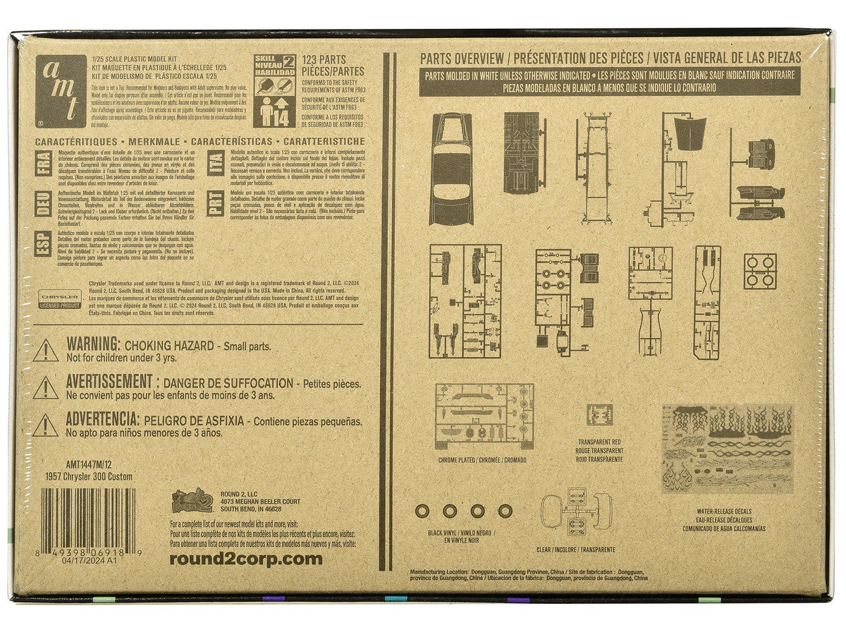 Skill 2 Model Kit 1957 Chrysler 300 Custom 1/25 Scale Model by AMT LuxuryLifeWay Online Store