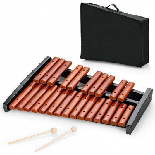 25 Notes Xylophone Wooden Percussion Educational Instrument with 2 Mallets LuxuryLifeWay Online Store