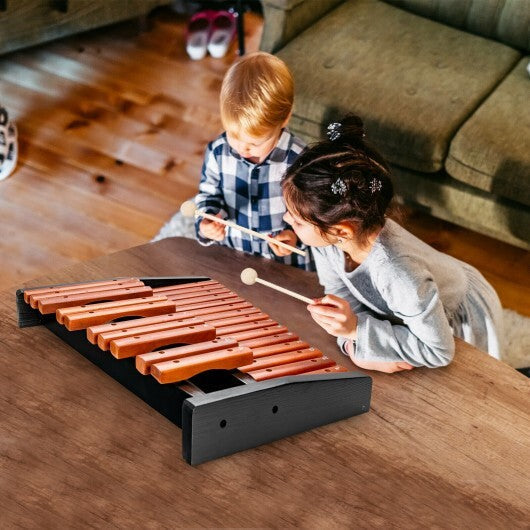 25 Notes Xylophone Wooden Percussion Educational Instrument with 2 Mallets LuxuryLifeWay Online Store