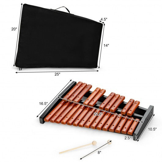 25 Notes Xylophone Wooden Percussion Educational Instrument with 2 Mallets LuxuryLifeWay Online Store