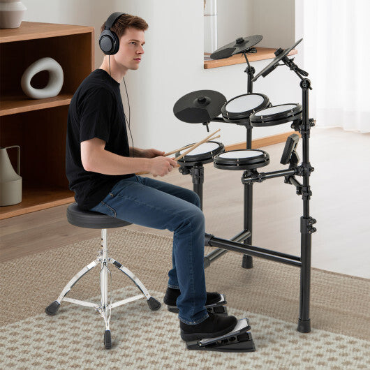 Electric Drum Set Foldable Drum Kit with 10 Demos and USB MIDI and 2 Drumsticks LuxuryLifeWay Online Store
