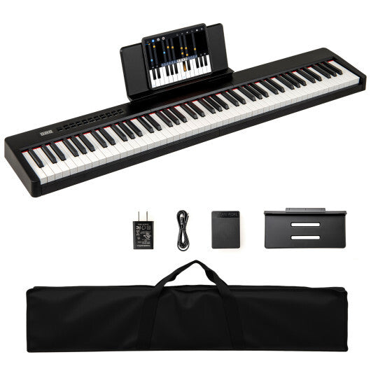 88 Keys Velocity-Sensitive Piano Keyboard with French DREAM Audio Source-Black LuxuryLifeWay Online Store