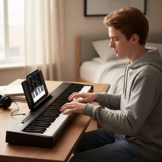 88 Keys Velocity-Sensitive Piano Keyboard with French DREAM Audio Source-Black LuxuryLifeWay Online Store