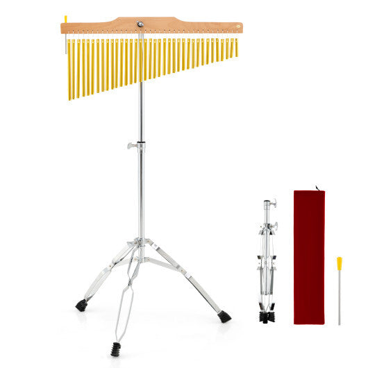 36-Bar Single-Row Chimes Percussion Instrument-Golden LuxuryLifeWay Online Store