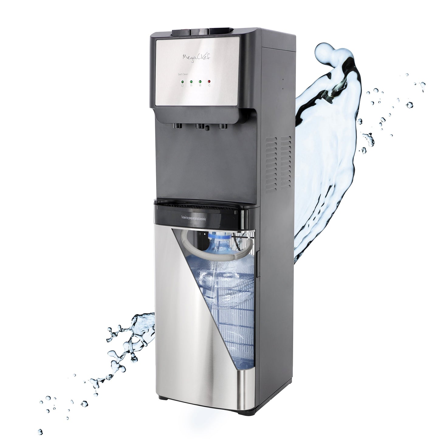MegaChef 5 Gallon Hot, Room Temp and Cold Water Bottom Load Water Dispenser with UV Self-Cleaning LuxuryLifeWay Online Store