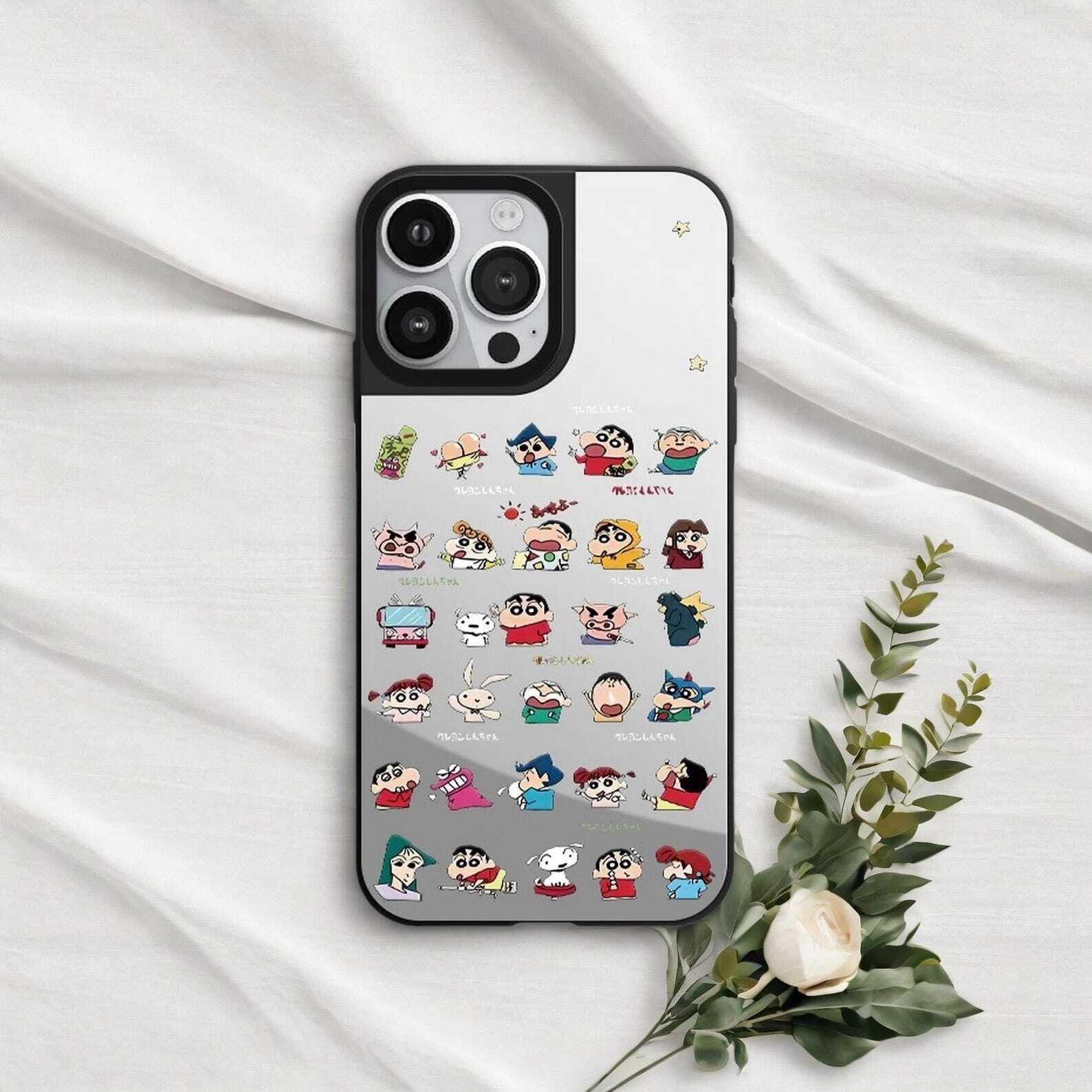 Anime Shin Mirror phone Case for iPhone 16 15 14 13 12 Pro Max Plus LuxuryLifeWay Online Store