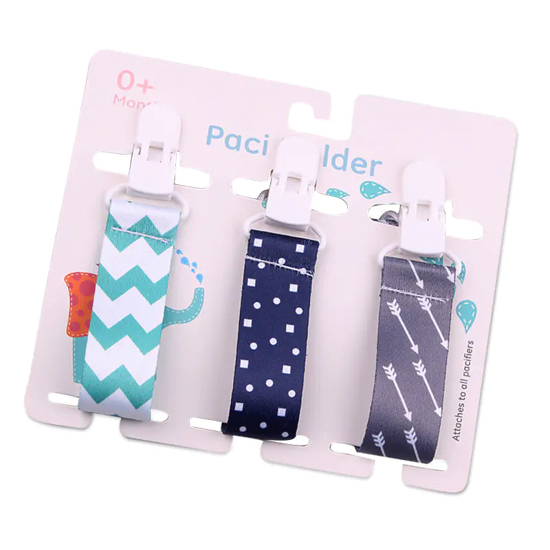 Cartoon Pattern Baby Pacifier Teether Pack of Three Pi-Mart