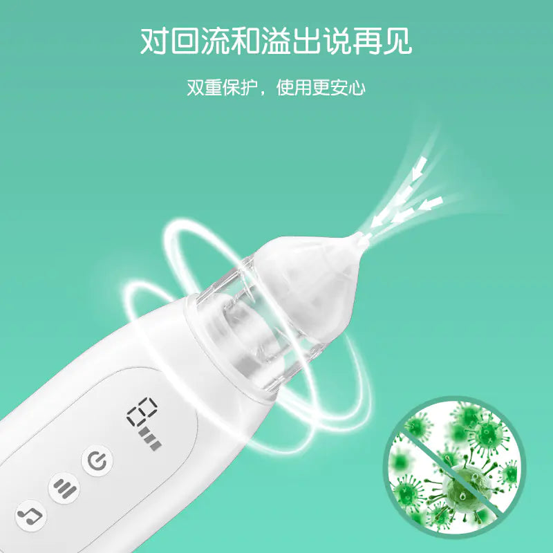 Electric Nasal Aspirator for Infants with Self-Cleaning Pi-Mart