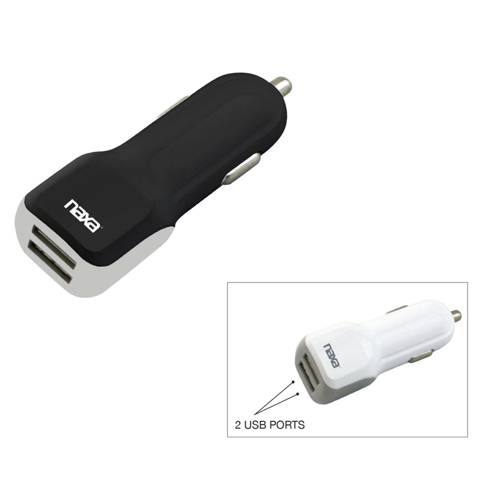 10 Watt 2.1 Amp Dual USB Car Charger-BLACK LuxuryLifeWay Online Store