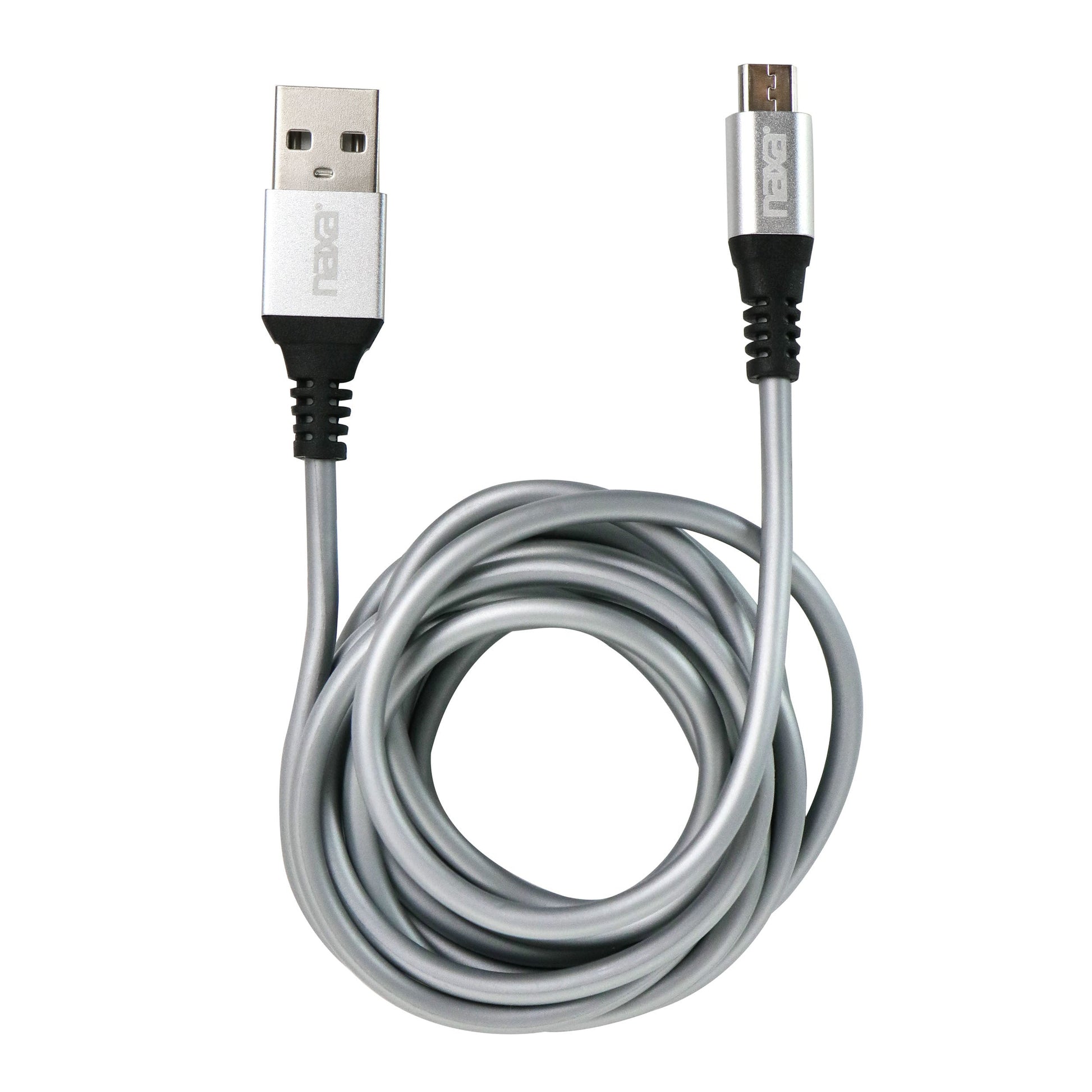 Naxa 6 Foot Fast Charge and Sync Round Miro USB Cable LuxuryLifeWay Online Store