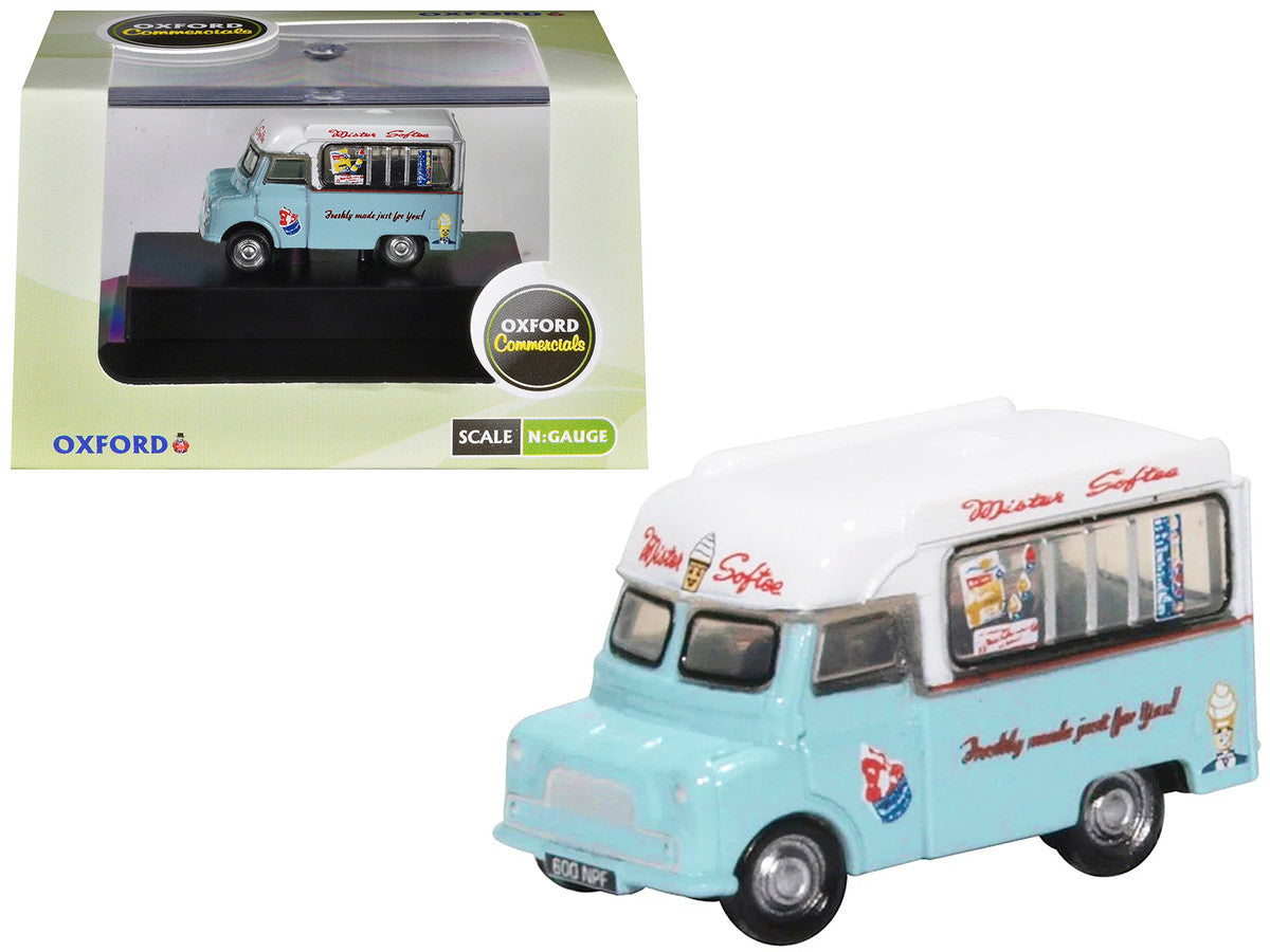 Bedford CA Ice Cream Van "Mister Softee" Light Blue with White Top 1/148 (N) Scale Diecast Model Car by Oxford Diecast LuxuryLifeWay Online Store