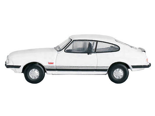 Ford Capri Mk3 RHD (Right Hand Drive) Diamond White with Black Stripes 1/148 (N) Scale Diecast Model Car by Oxford Diecast LuxuryLifeWay Online Store