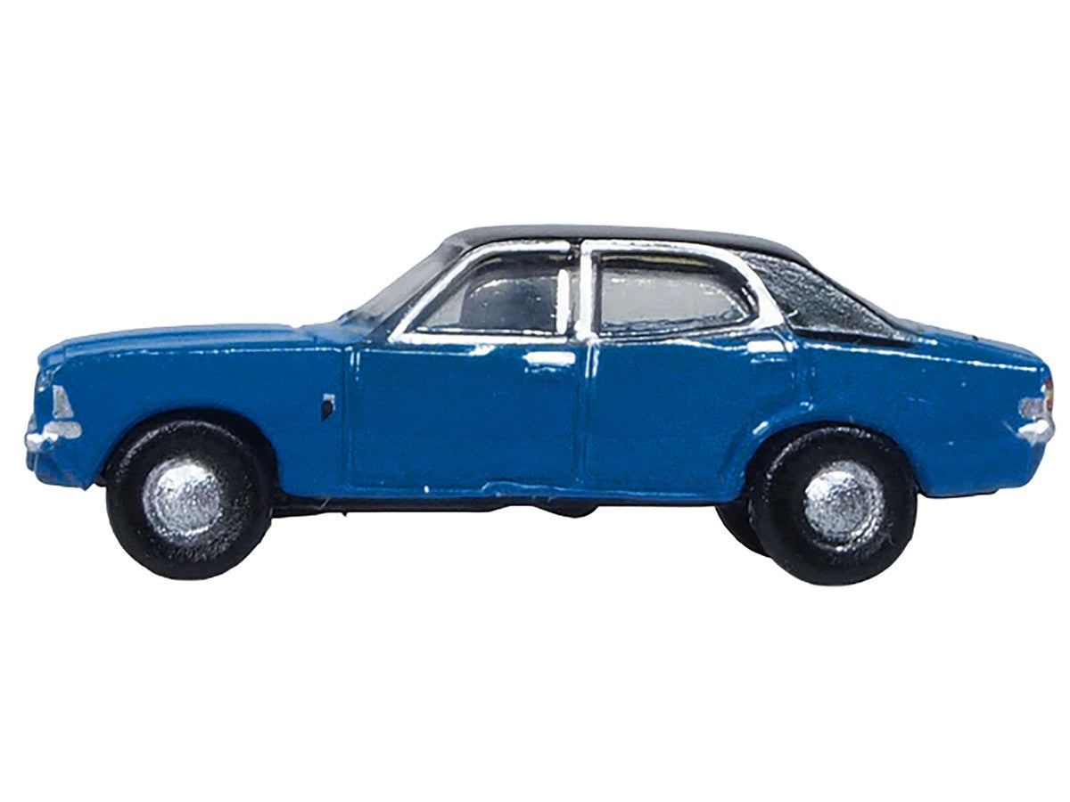 Ford Cortina MKIII RHD (Right Hand Drive) Electric Monza Blue with Black Top 1/148 (N) Scale Diecast Model Car by Oxford Diecast LuxuryLifeWay Online Store