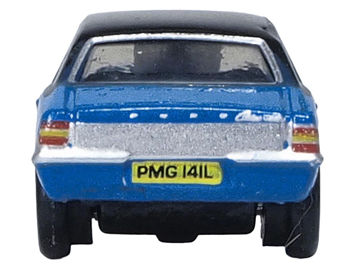 Ford Cortina MKIII RHD (Right Hand Drive) Electric Monza Blue with Black Top 1/148 (N) Scale Diecast Model Car by Oxford Diecast LuxuryLifeWay Online Store