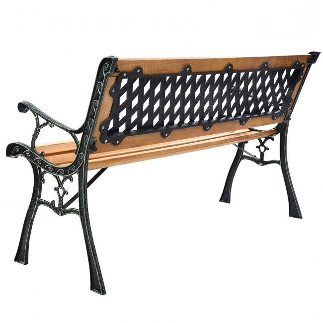 FarmHome Outdoor Patio Park Cast Iron Garden Porch Chair Bench LuxuryLifeWay Online Store