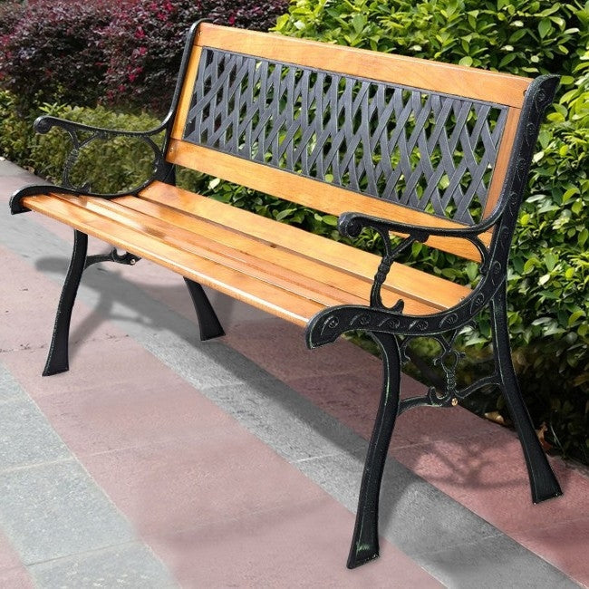FarmHome Outdoor Patio Park Cast Iron Garden Porch Chair Bench LuxuryLifeWay Online Store