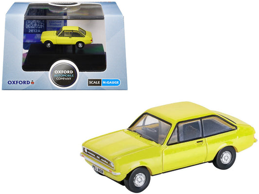 Ford Escort Mk2 RHD (Right Hand Drive) Signal Yellow 1/148 (N) Scale Diecast Model Car by Oxford Diecast LuxuryLifeWay Online Store