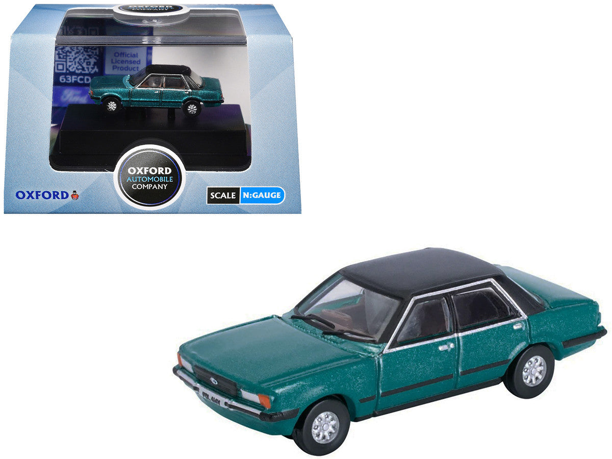 Ford Cortina Mk5 RHD (Right Hand Drive) Cosmos Blue Metallic with Black Top 1/148 (N) Scale Diecast Model Car by Oxford Diecast LuxuryLifeWay Online Store