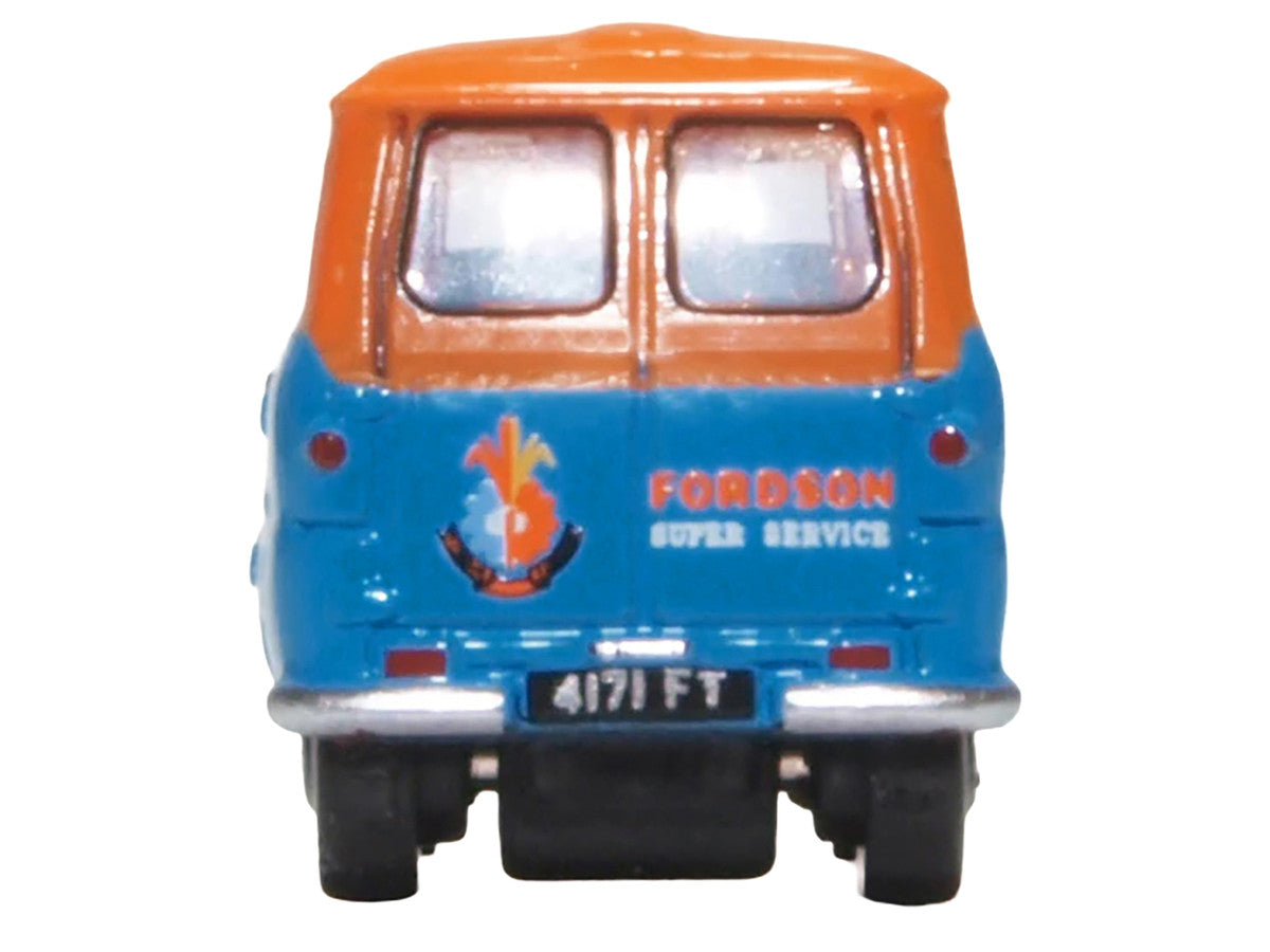 Ford 400E Van RHD (Right Hand Drive) "Fordson Super Service" Blue and Orange 1/148 (N) Scale Diecast Model Car by Oxford Diecast LuxuryLifeWay Online Store