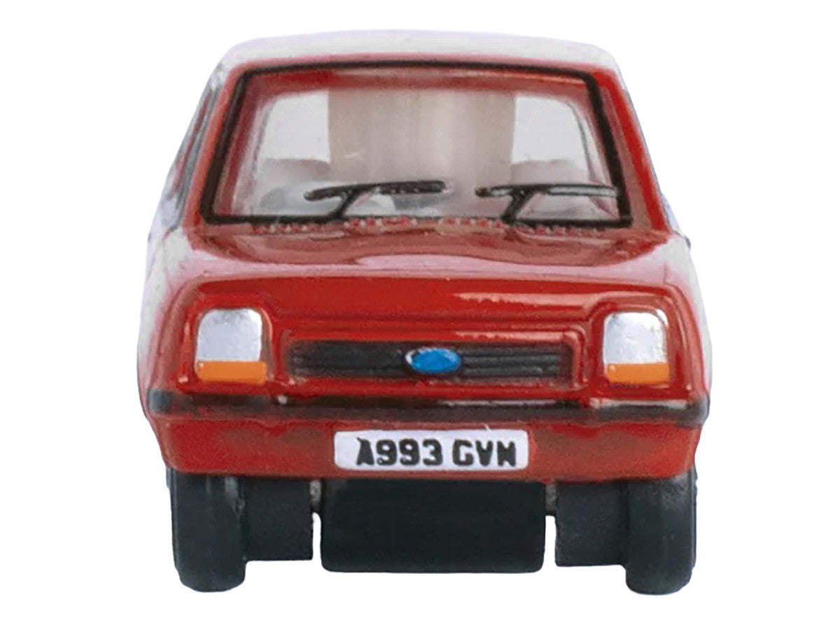 Ford Fiesta Mk1 RHD (Right Hand Drive) Venetian Red 1/148 (N) Scale Diecast Model Car by Oxford Diecast LuxuryLifeWay Online Store