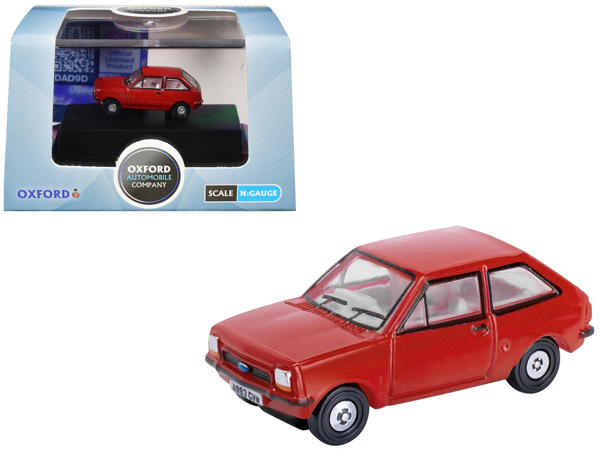 Ford Fiesta Mk1 RHD (Right Hand Drive) Venetian Red 1/148 (N) Scale Diecast Model Car by Oxford Diecast LuxuryLifeWay Online Store