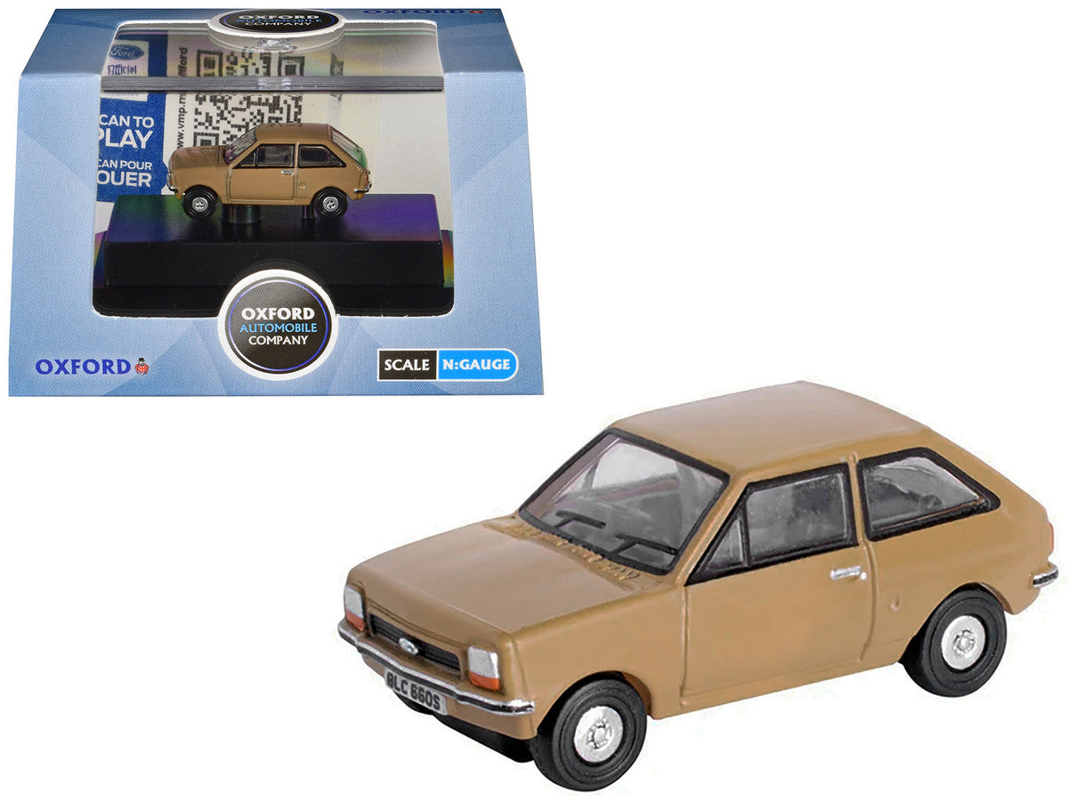 Ford Fiesta Mk1 RHD (Right Hand Drive) Nevada Beige 1/148 (N) Scale Diecast Model Car by Oxford Diecast LuxuryLifeWay Online Store