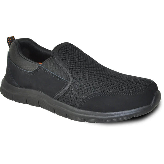 VANGELO Men Slip Resistant Shoe NICK-2 Black LuxuryLifeWay Online Store