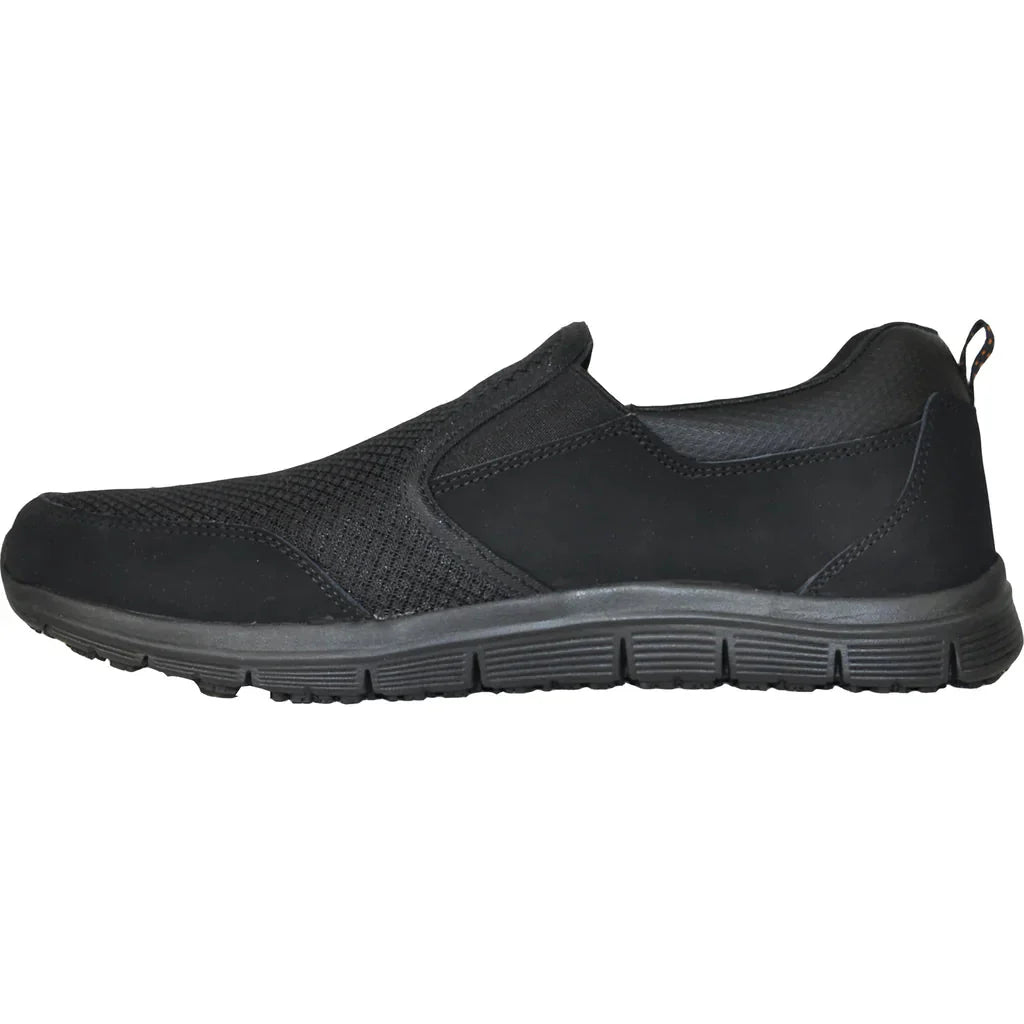 VANGELO Men Slip Resistant Shoe NICK-2 Black LuxuryLifeWay Online Store