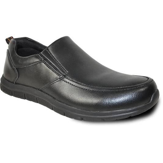 VANGELO Men Slip Resistant Shoe NICK-3 Black LuxuryLifeWay Online Store
