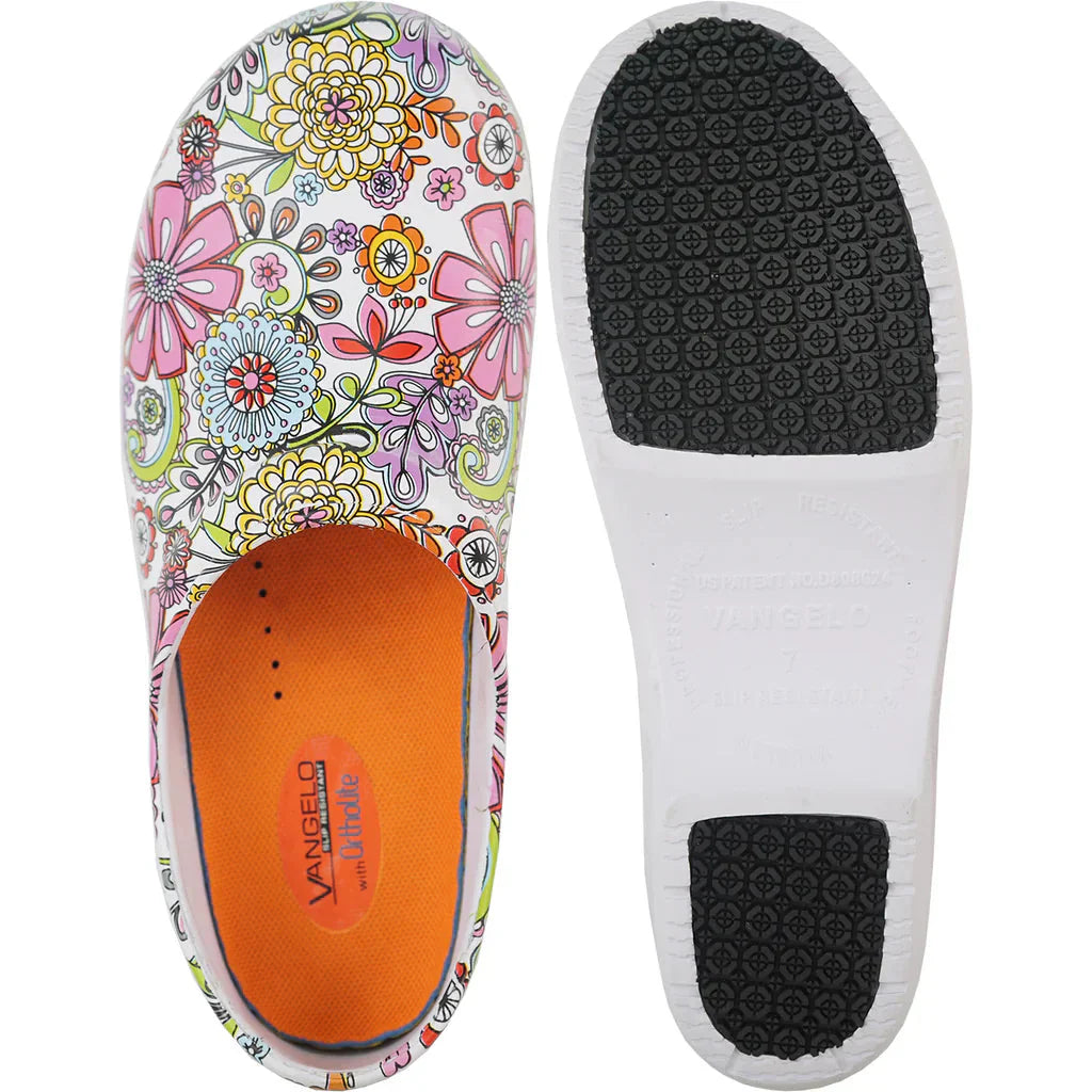 VANGELO Women Slip Resistant Clog NIKO Flower-1 LuxuryLifeWay Online Store