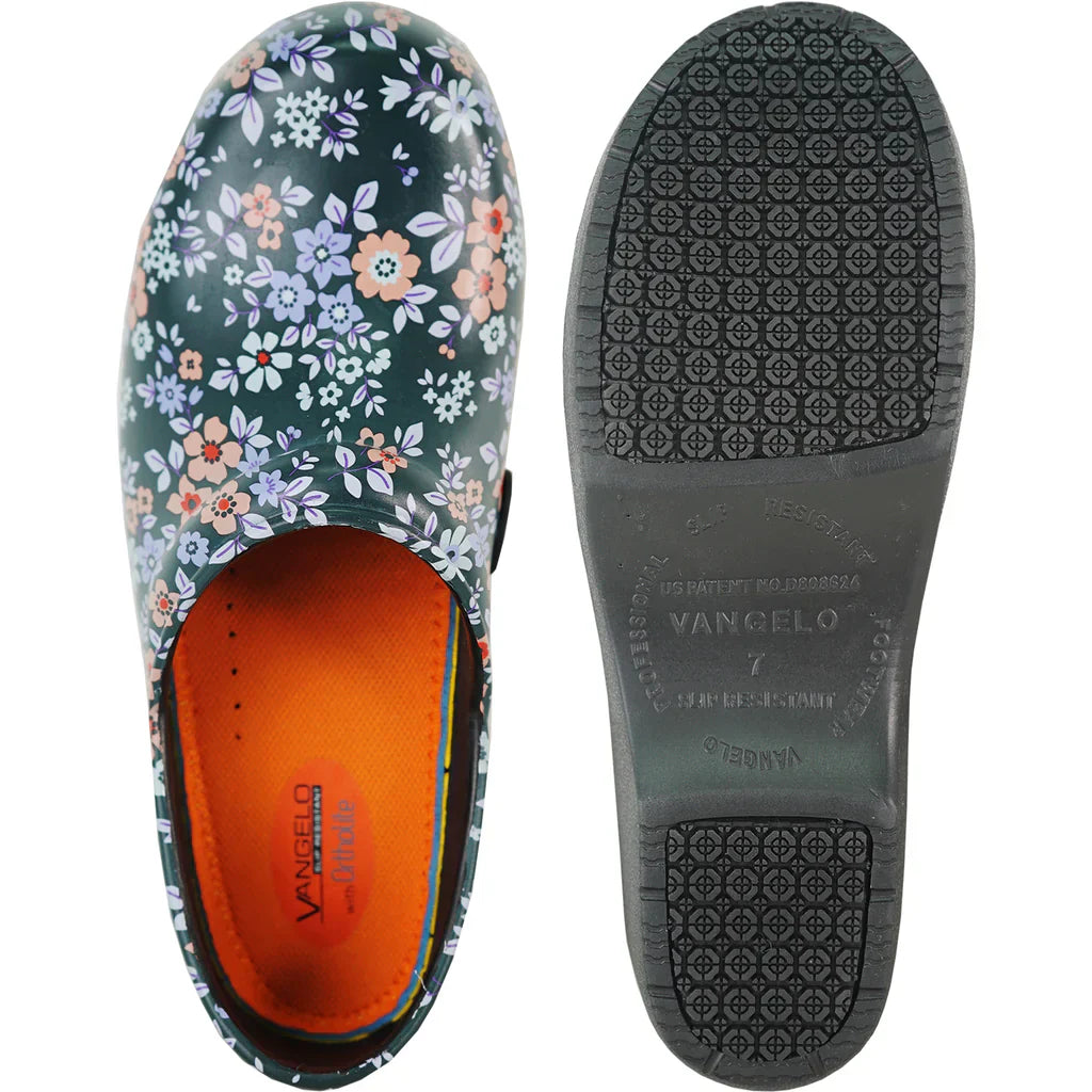 VANGELO Women Slip Resistant Clog NIKO Flower-2 LuxuryLifeWay Online Store