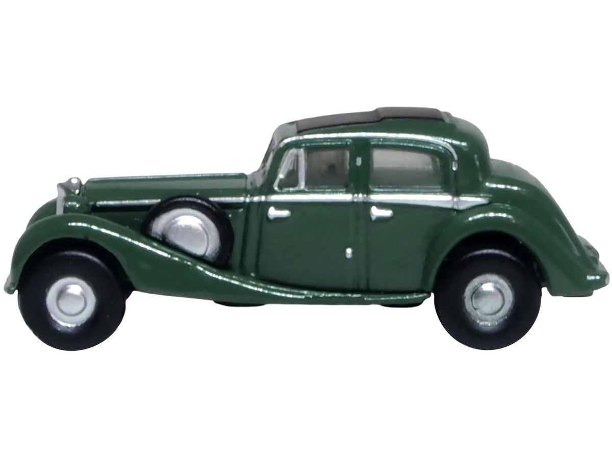 Jaguar SS RHD (Right Hand Drive) Suede Green with Black Top 1/148 (N) Scale Diecast Model Car by Oxford Diecast LuxuryLifeWay Online Store