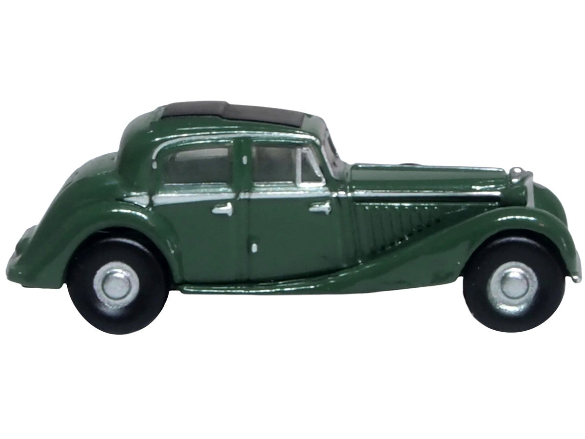 Jaguar SS RHD (Right Hand Drive) Suede Green with Black Top 1/148 (N) Scale Diecast Model Car by Oxford Diecast LuxuryLifeWay Online Store