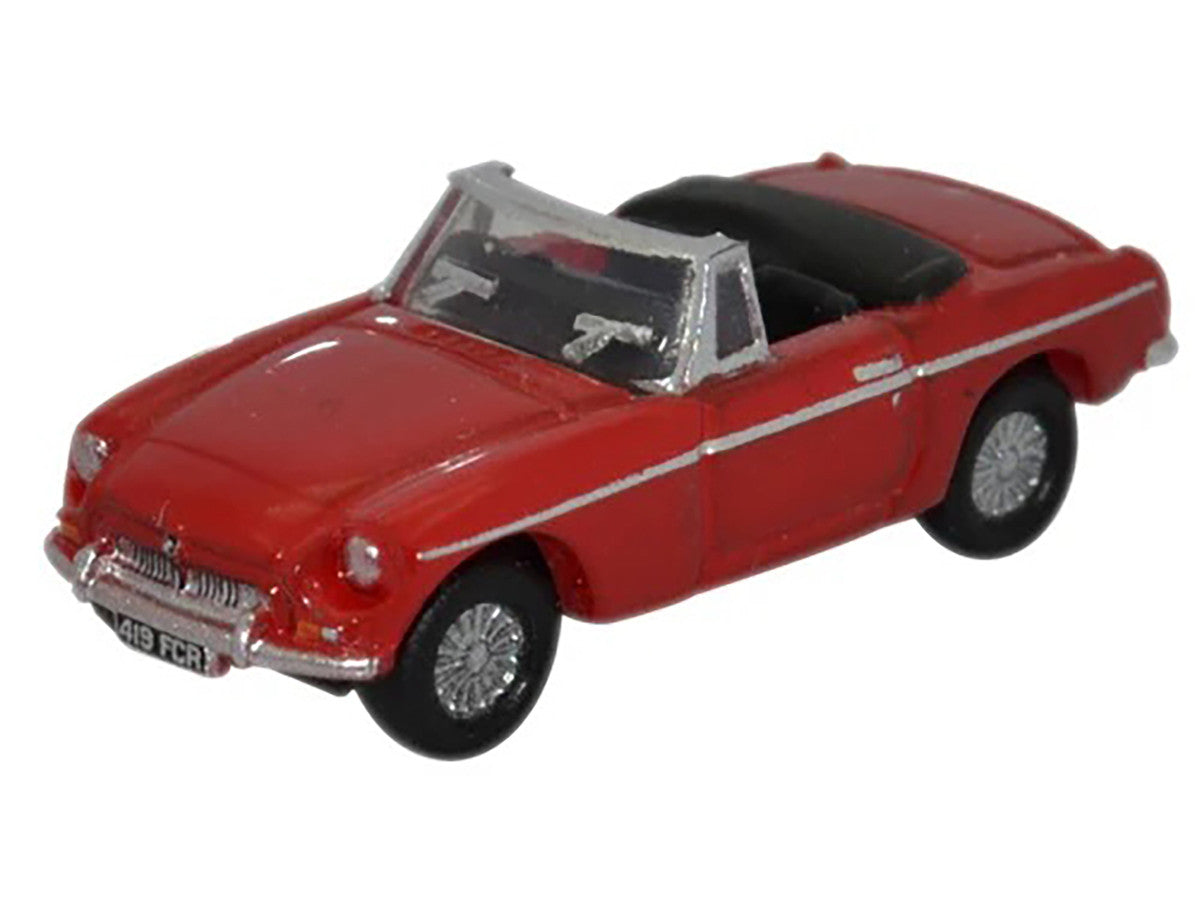 MG MGB Roadster RHD (Right Hand Drive) Tartan Red 1/148 (N) Scale Diecast Model Car by Oxford Diecast LuxuryLifeWay Online Store