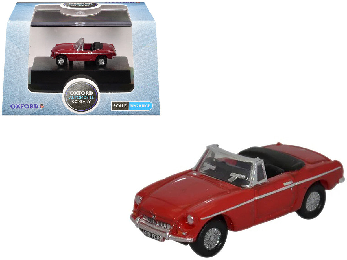 MG MGB Roadster RHD (Right Hand Drive) Tartan Red 1/148 (N) Scale Diecast Model Car by Oxford Diecast LuxuryLifeWay Online Store