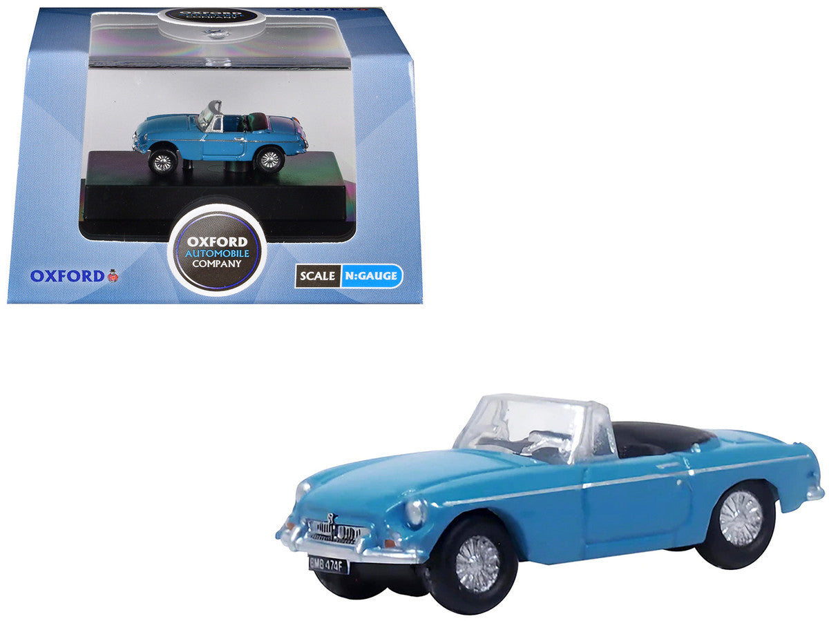 MG MGB Roadster RHD (Right Hand Drive) Iris Blue 1/148 (N) Scale Diecast Model Car by Oxford Diecast LuxuryLifeWay Online Store