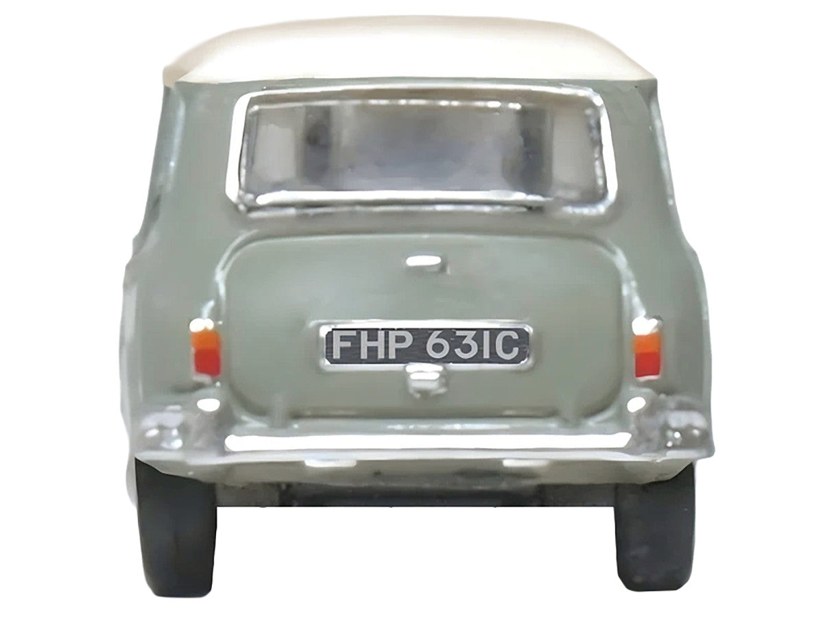Mini Classic Tweed Gray with Cream Top 1/148 (N) Scale Diecast Model Car by Oxford Diecast LuxuryLifeWay Online Store