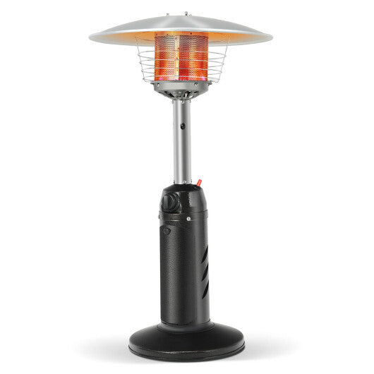 11 000 BTU Portable Tabletop Propane Patio Standing Heater-Black LuxuryLifeWay Online Store