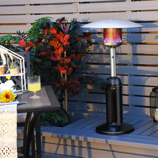 11 000 BTU Portable Tabletop Propane Patio Standing Heater-Black LuxuryLifeWay Online Store