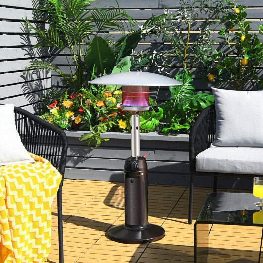 11 000 BTU Portable Tabletop Propane Patio Standing Heater-Black LuxuryLifeWay Online Store