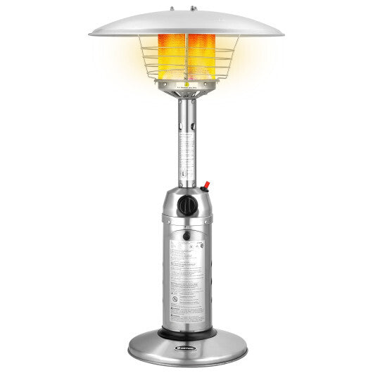 11 000 BTU Portable Tabletop Propane Patio Standing Heater-Black LuxuryLifeWay Online Store
