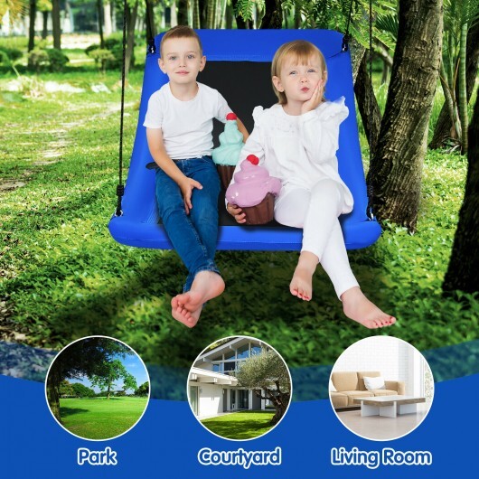 700lb Giant 60 Inch Platform Tree Swing for Kids and Adults-Blue - Color: Blue LuxuryLifeWay Online Store