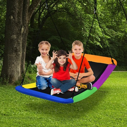 700lb Giant 60 Inch Platform Tree Swing for Kids and Adults-Multicolor LuxuryLifeWay Online Store