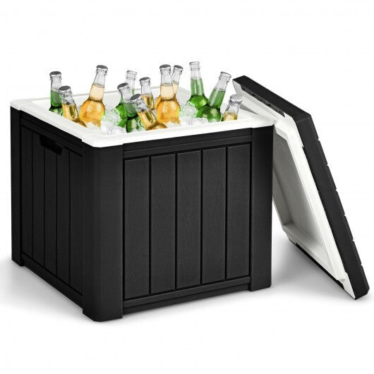 10 4-in-1 Gallon Storage Cooler for Picnic and Outdoor Activities-Black - Color: Black LuxuryLifeWay Online Store