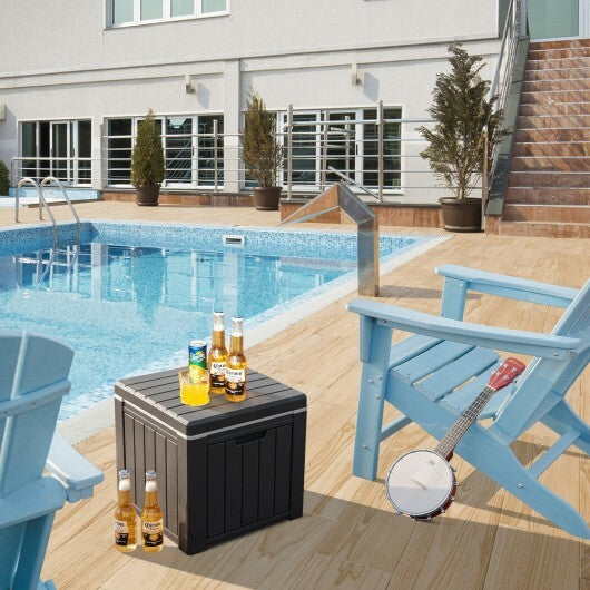 10 4-in-1 Gallon Storage Cooler for Picnic and Outdoor Activities-Brown